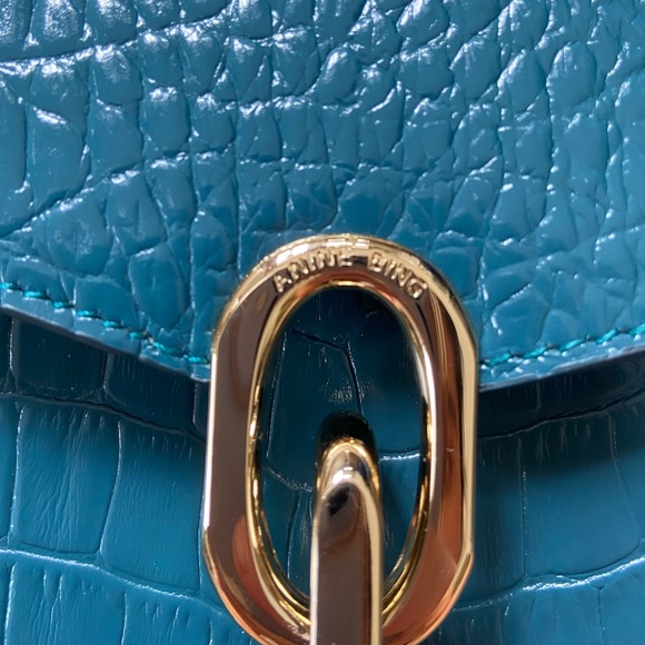 Anine Bing Mini Colette bag turquoise - Picture 2 of 6